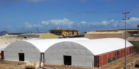 Sun Metals Container Dome Installation