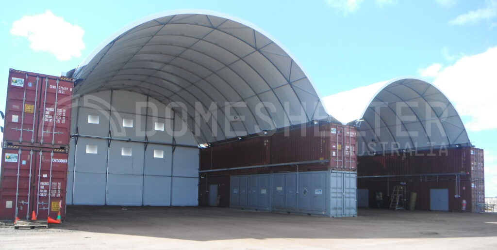 gold fields mine site fabric container shelter