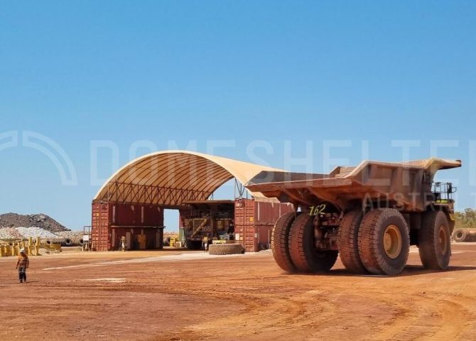 Koolan Iron Ore mine site container shelter