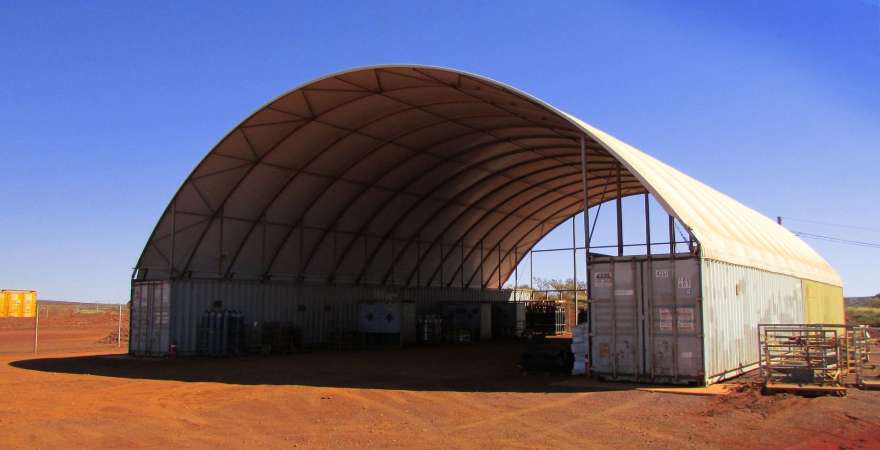 Shipping Container Shed mounting and securing