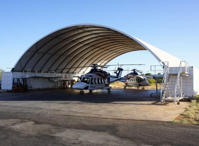 Helicopter that can fit into the DomeShelter.