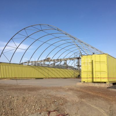 DomeShelter™ Container Mounted model installation process at IAMGOLD - Mali