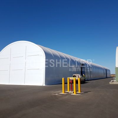 DomeShelter™ used as a Large GM Workshop in Pilbara.