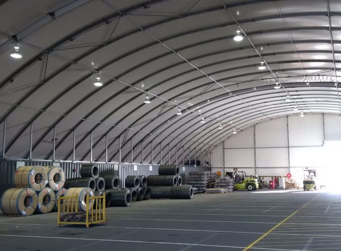 DomeShelter can be used for inexpensive industrial mass storage.