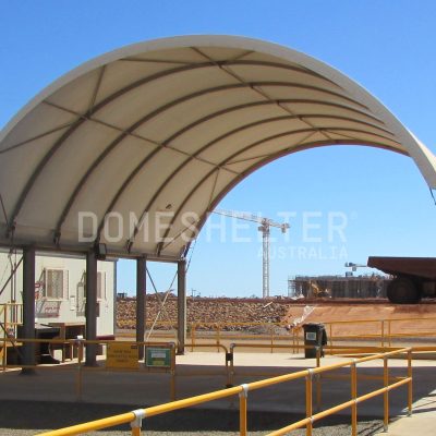 DomeShelter™ Post Mounted model as a Amenities Area