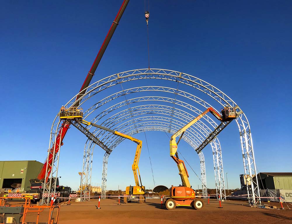 DomeShelter Structure at FMG's Christmas Creek Green Hydrogen Facility
