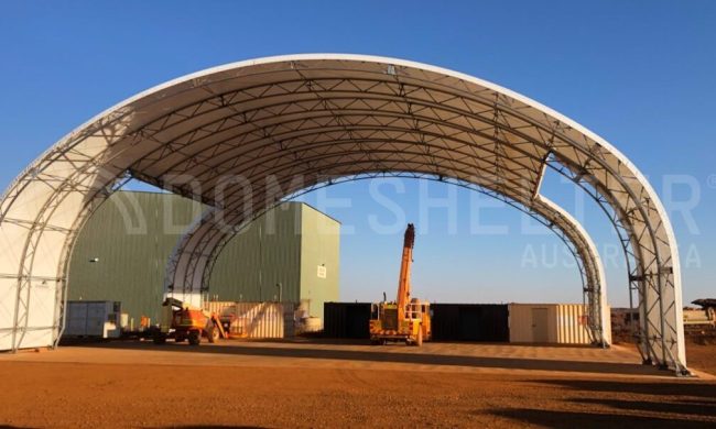 DomeShelter Truss Structure Tyre Change Bay