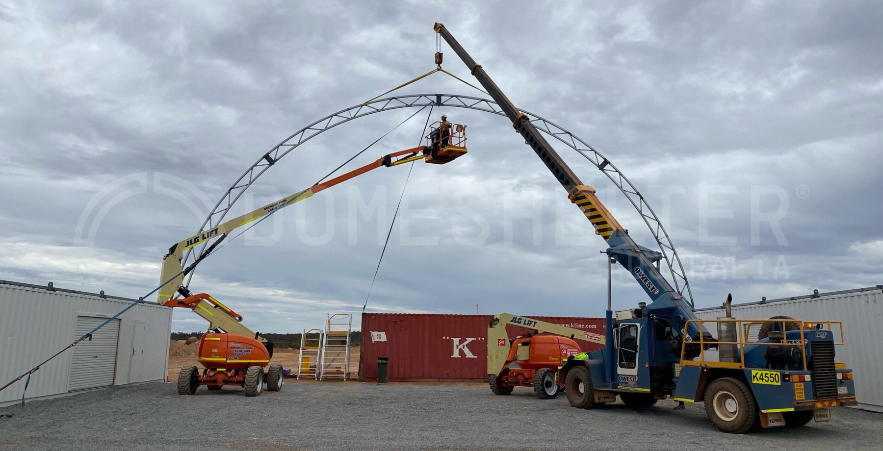 fabric structure mine site installation