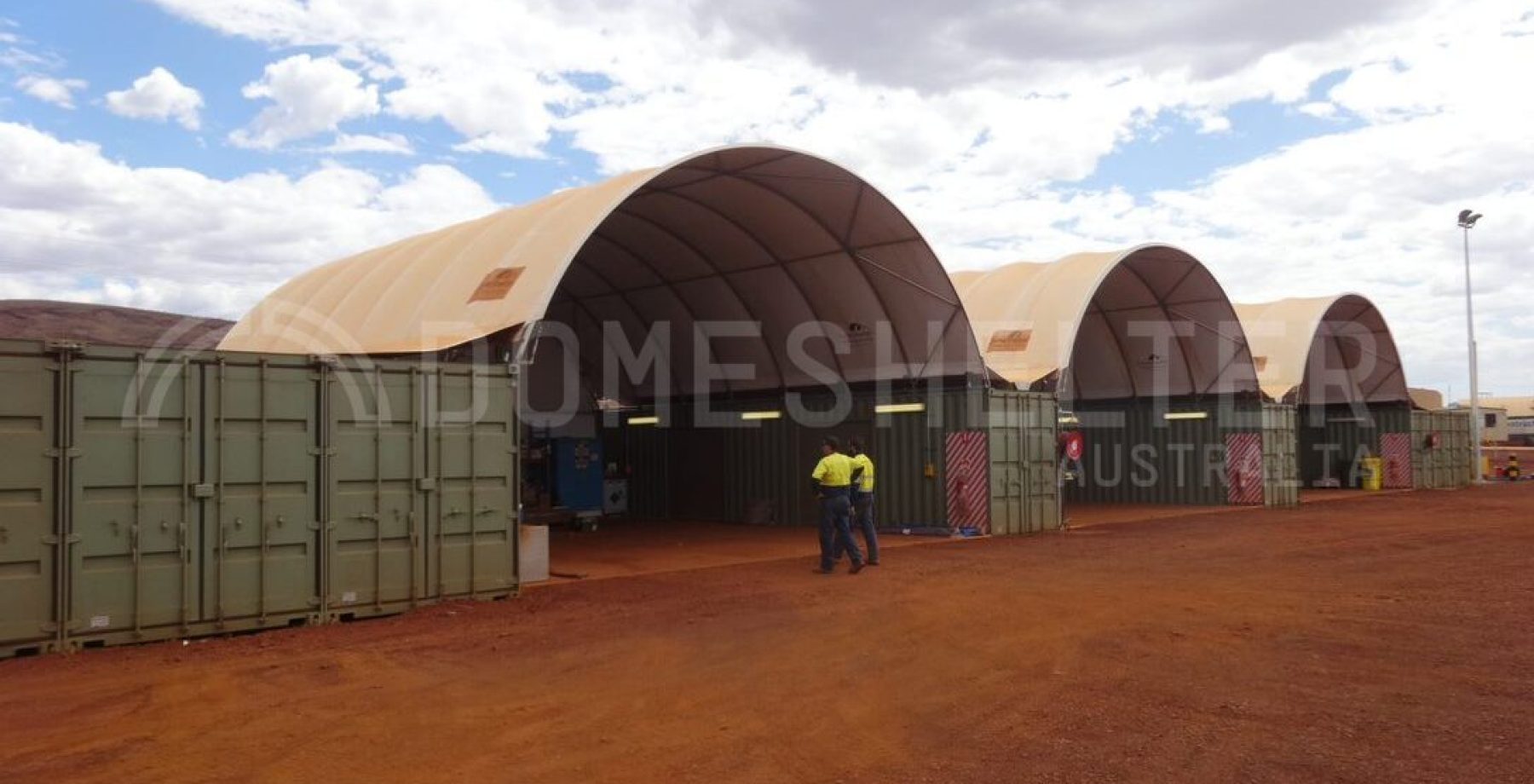 containert dome shelter mine site shelter hire