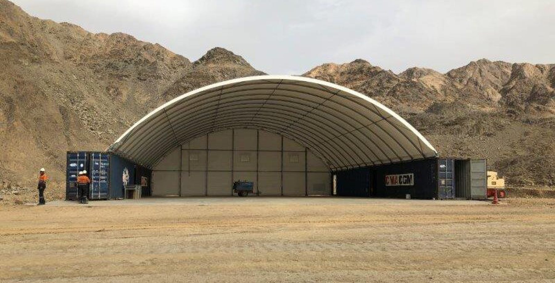 DomeShelter Fabric Structure mine site egypt
