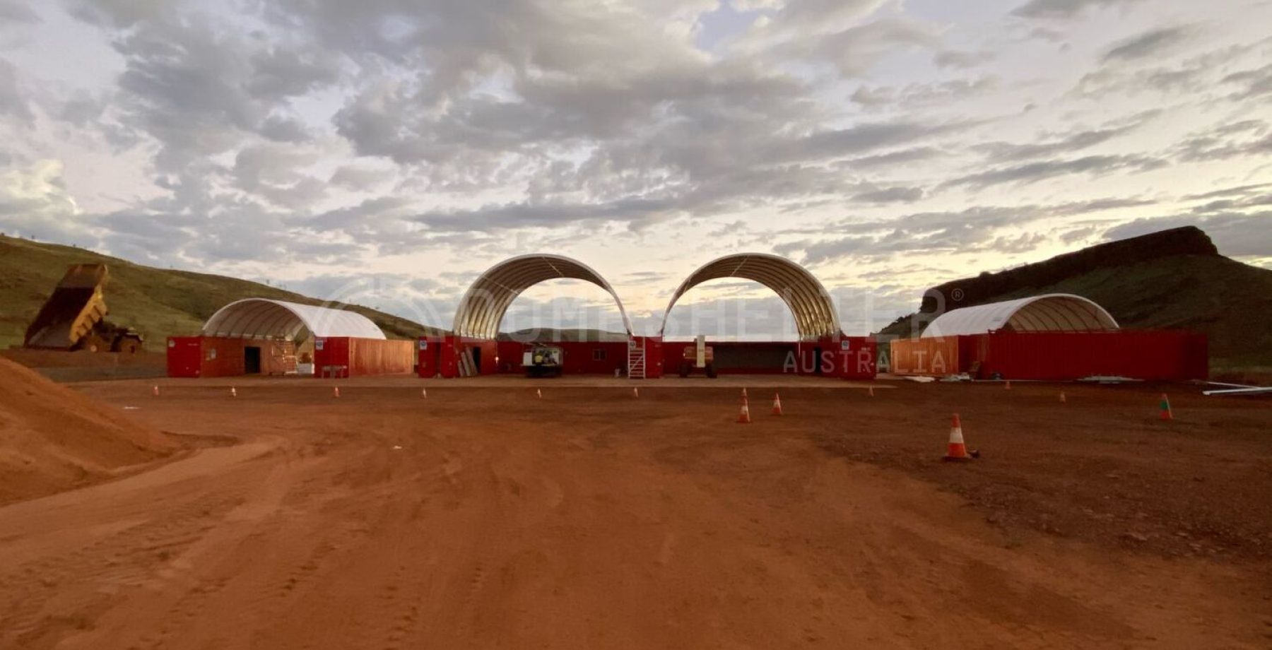 Mine site DomeShelter Fabric Shelters