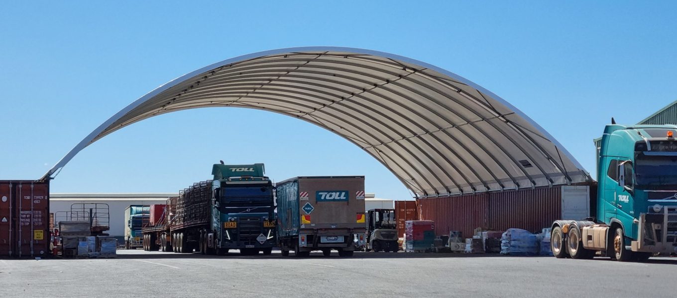 DomeShelter™ Fabric Structures for Transport & Logistics