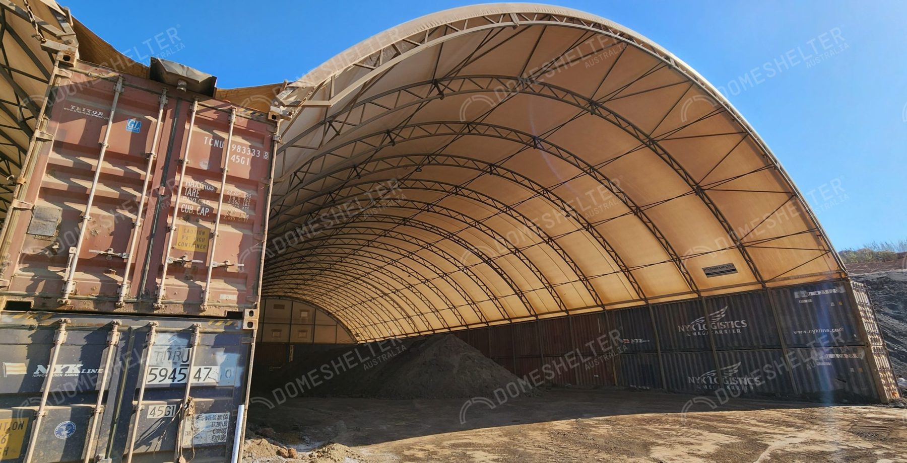 Nyrstar Port Pirie Dust Control Dome Shelter