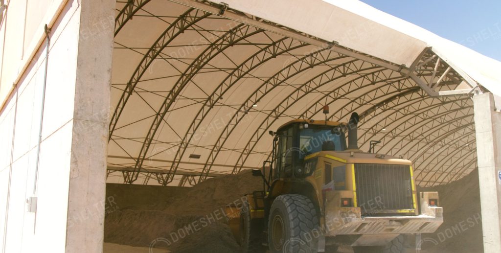Large Pilbara Bulk Storage Fabric Shelter