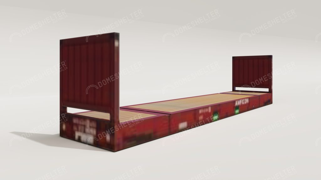 Flat Rack Container Illustration